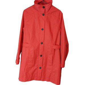 Eddie Bauer Coat /Rain - Size L - Length 35'' 50$ Good Condition - Color Salmon